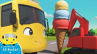 WOW! Digger Builds a Wobbly Ice Cream For Buster | Go Buster! | Bus Cartoons for Kids | Funny Videos