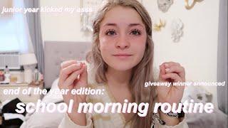 END OF THE YEAR SCHOOL MORNING ROUTINE + giveaway winner announced