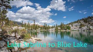 Lake Sabrina to Blue Lake. Eastern Sierra, Bishop CA. iPhone video