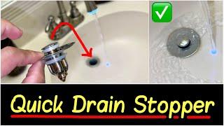 Best Drain Sink Stopper Replacement | Cheap Easy Solution to a Broken or Lost Drain Stopper