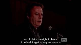 Christopher Hitchens - Don't take refuge in the false security of consensus