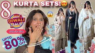 MEESHO MAHA DIWALI SALE HAUL!Upto 80% OFF! Kurta Sets starting from Rs.486/- | Rupal Yadav #meesho