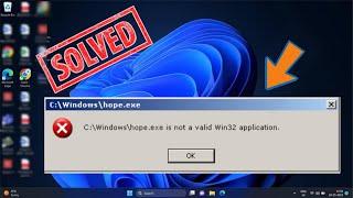 How to Fix Exe Not a Valid win32 Application in Windows 11/10 (EASY)