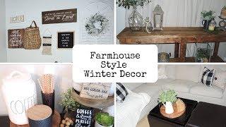 Farmhouse Style Winter Decor Tour 2019