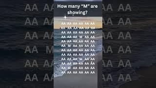 How many “M” are showing? Decode The Puzzle – Brain Teasers, Logic Riddles & Math Challenges #iqtest