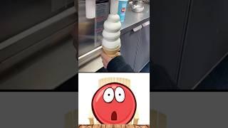 Giant Ice Cream Challenge  Red Ball 4 Animation #asmr #mukbang #shorts