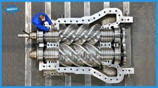 Manufacturing Process Of Complex Giant Machines: Largest Screw Compressor; Jet Engine, Gas Turbine