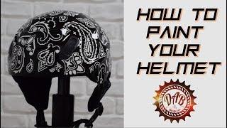 How to paint your helmet - Bandana cowboy style-