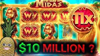 The Hand Of Midas | ALL IN 900K WITH FIVE HAND BONUS !!