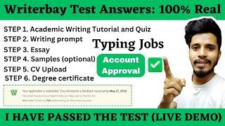 Writerbay Test Answers | Writerbay | Writerbay real or fake | Writerbay Review #writerbay #earnmoney