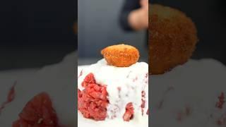 Tartare di Wagyu e tuorlo CROCCANTISSIMO una vera bomba! #tartare #food #ricette #cucinaitaliana
