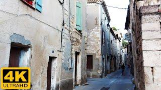 Walking Through the Historical Center of a Village in Southern France | Montfrin