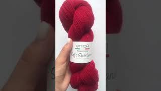 Подробный обзор пряжи Etrofil Soft shetland(100% шерсть) №109 Вишня