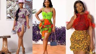 latest Ankara short skirt and blouse styles.