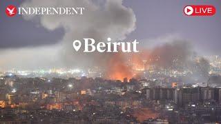 Live: Smoke over Beirut skyline as Israel issues evacuation order