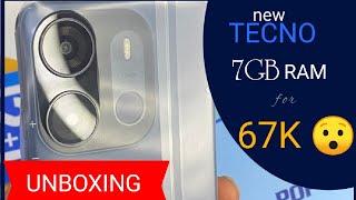 Tecno Pop 7 Pro unboxing - TECNO cheapest phone with 7gb Ram @ 67k and Review - #Bigstorage