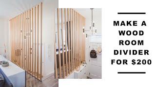 Build A Wood Room Partition/Divider Step By Step Time Lapse