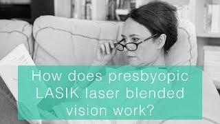 How does presbyopic LASIK laser blended vision work?