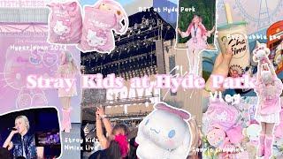 stray kids in london  bst @ Hyde Park vlog, hyperjapan 2024, seeing skz + nmixx, bt21 bubble tea