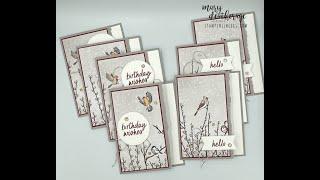 Stampin Up//Nests of Winter DSP//Winterly Tree Tops//Simply Said//Sep-Dec 2024//Thank You//Birthday