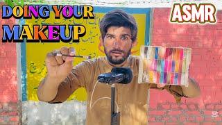 ASMR | Fast & Aggressive Doing Your Makeup Application  Layered Sounds