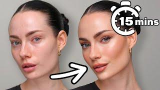 ULTIMATE EVERYDAY MAKEUP TUTORIAL (only 15 mins! quick & easy!)