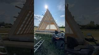 Продолжаем с базой отдыха, каркас дома готов