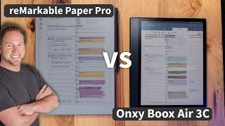 reMarkable Paper Pro Vs Onxy Boox Air 3C