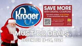 *WOW* Kroger MUST DO Deals for 12/18-12/24 | 5x Digitals, Self-Care, NEW Weekly Digitals & MORE