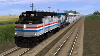 EMD F40PH – Amtrak Exhibit Train NPCU Trainz simulator android (Club Car Content)