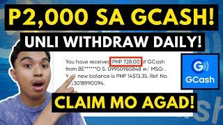 LIBRENG P2,000 SA GCASH! GCASH EARNING APPLICATION UNLI WITHDRAWAL DAILY! NEW RELEASE APP 2024