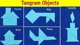 5 Tangram objects | Tangram activity | Tangram objects | Tangram Puzzles