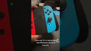 Secret light on Joy Cons! #nintendoswitch #nintendo #steamdeck #godofwar #smashbros