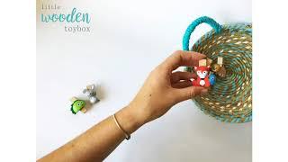 Little Wooden Toybox - Forest Pegs