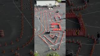 Ken and Heiko on the speed course at Keystone State Motorcycle Skills Rodeo