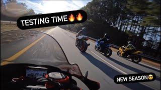 KICKING OFF THE RACING SEASON!! | YAMAHA R1 vs GSXR1000R vs GSXR750 vs ZX10R SMACKDOWNS