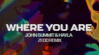 John Summit & Hayla - Where You Are (Zedd Remix) [Official Lyric Visualizer]