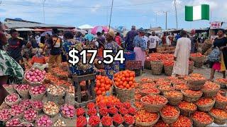 Tomato Prices Shocking? What $17.54 gets you in Lagos Market, West Africa | Cost of living 2024