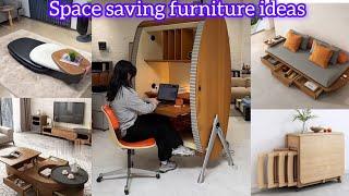 Smart furniture ideas||Space saving ideas for home||Folding dining table||Unique furniture design