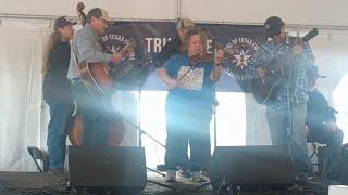 Julie Amundson at the TOTFA fiddle contest at FOTF 12-8-24