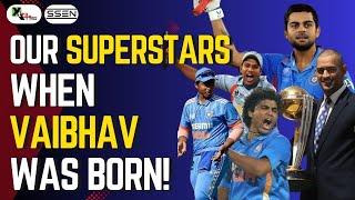 Do you know how many trophies did Dhoni, Rohit, Virat win when Vaibhav was born in 2011?