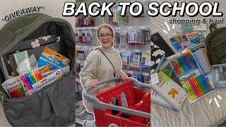 BACK TO SCHOOL SHOPPING & HAUL 2022 + GIVEAWAY!! ️