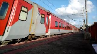 HIGH SPEED COMPILATION: Rajdhani Express Throttling Through at 130 Kmph