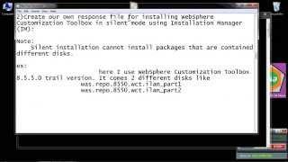 install WebSphere Customization Toolbox (WCT) v 8 5 for WAS in silent mode on windows