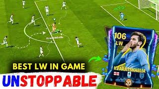 Is 106 KVARATSKHELIA is Best LW in FC Mobile ?? | FC Mobile 101 LW Player Review | EC ShaniYT