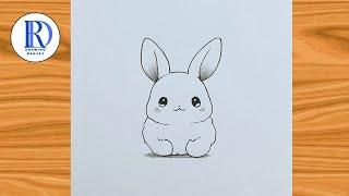 How to draw a cute rabbit drawing easy @DrawingRanjay