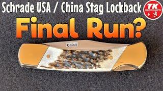 Schrade USA / China Stag Folding Hunter Lockback - Final Run?