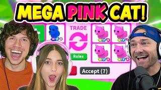 Mike SURPRISES Shane While We Trade Only To Make A MEGA PINK CAT In Roblox Adopt Me!!