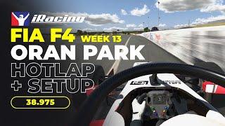 iRacing Onboard Lap: FIA F4 Week 13 @ Oran Park (38.975) + Setup Link