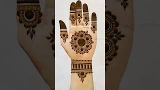 Easy Simple Beautiful Mandala Mehndi Design #simplemehndi #easymehndi #youtubeshorts #shorts #viral